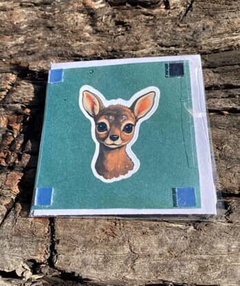 Deer gift card