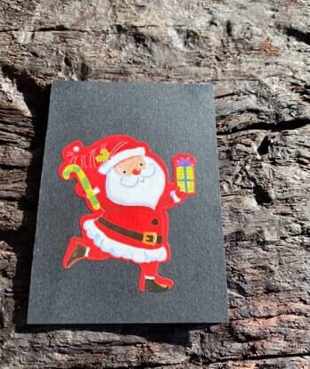 Santa on black