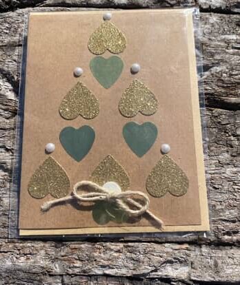 Christmas tree hearts