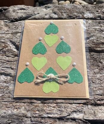Christmas tree hearts
