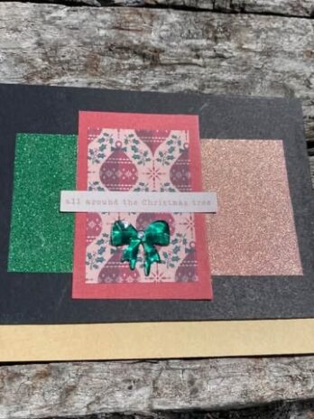 All around the Christmas tree card