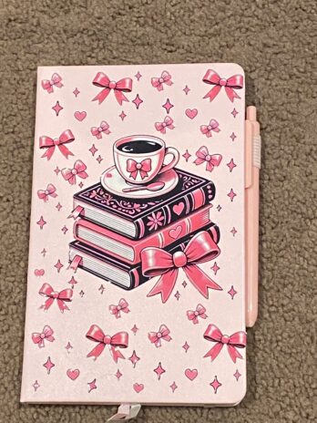 Books and coffee A5 notebook