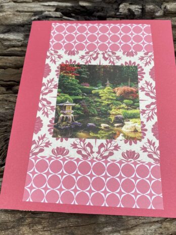 Japenese garden picture card