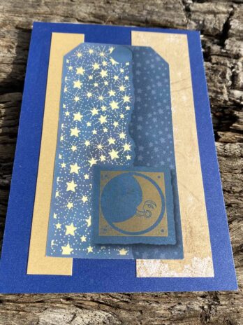Moon and stars