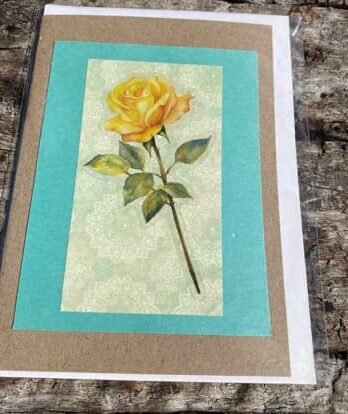 Rose blank card